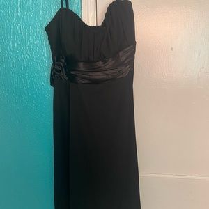 Beautiful Classy Black Spaghetti Strap Dinner Dress